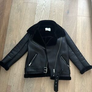Zara leather coat